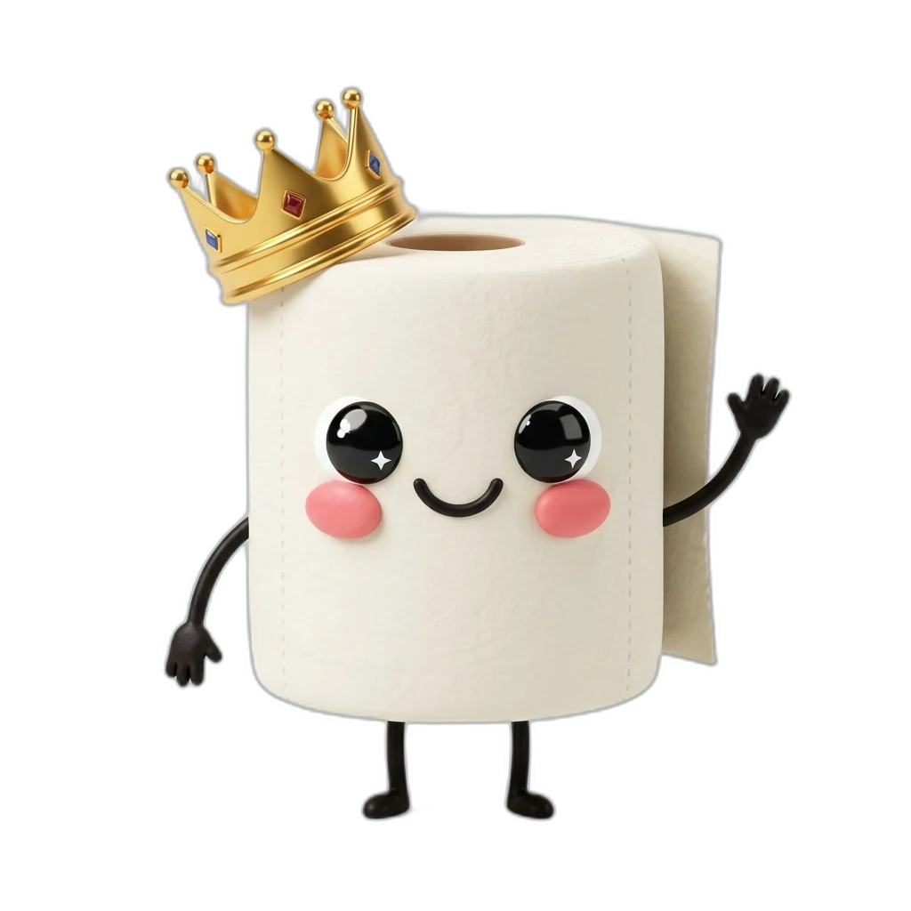 Mascotte King Roll che saluta